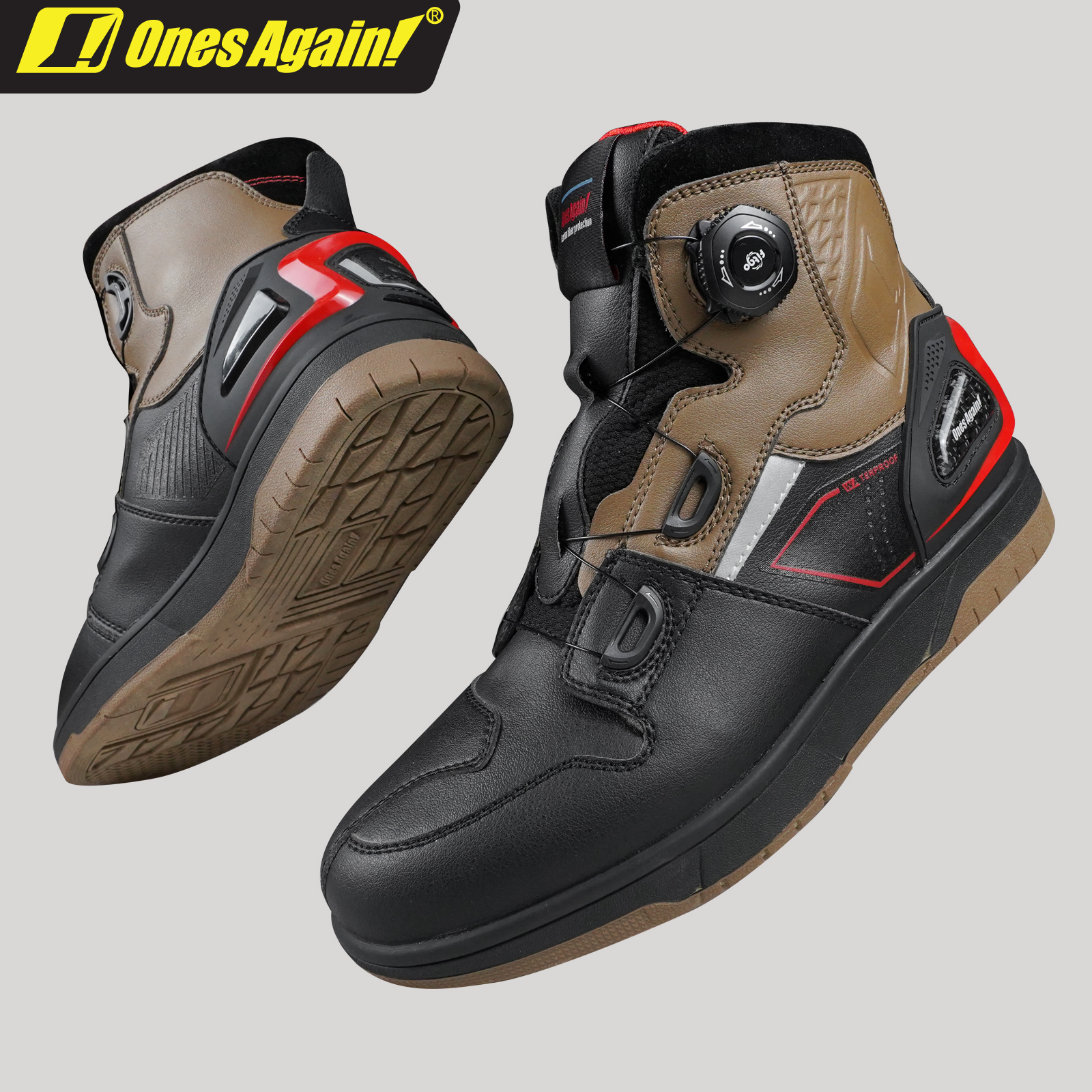 MS07P Sapatos de viagem à prova d\'água para motocicleta, proteção de fibra de carbono, sapatos casuais de segurança anti-impacto